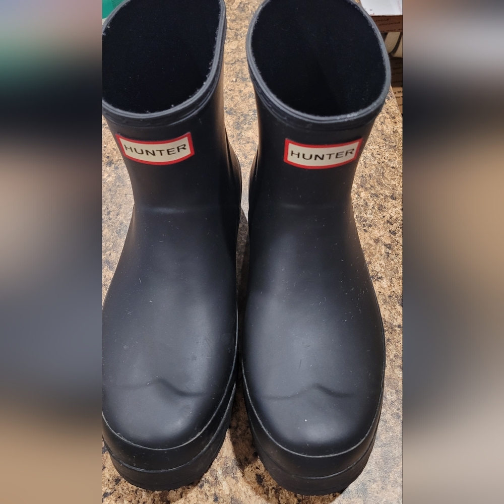 Hunter original play short  boots in black